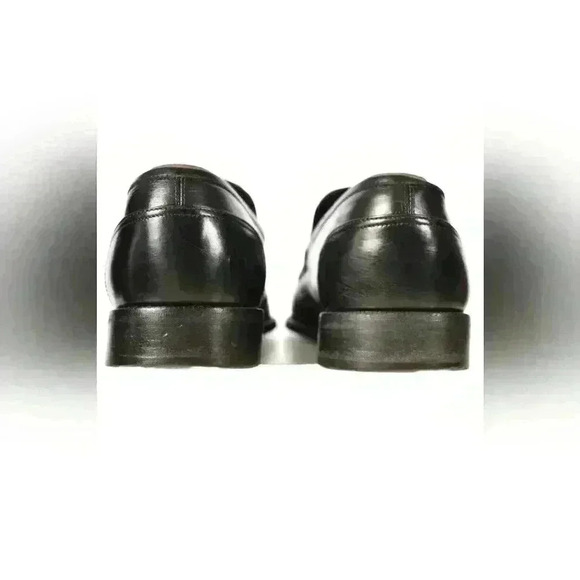 SALVATORE FERRAGAMO Black Smooth Calfskin Leather Penny Dres Loafer 8US Italy - Picture 4 of 8